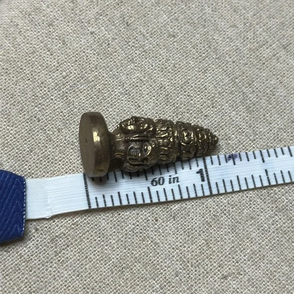 Mini Four Face Buddha Gold Decorative Figurine Knick Knack Collectible Vintage - Picture 7 of 7